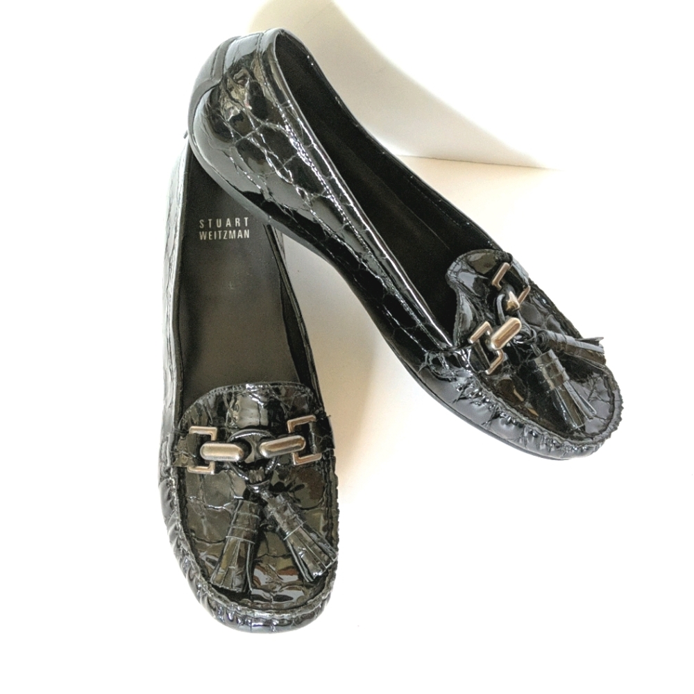 Stuart Weitzman Black Rascal Loafer Size 7 - image 1